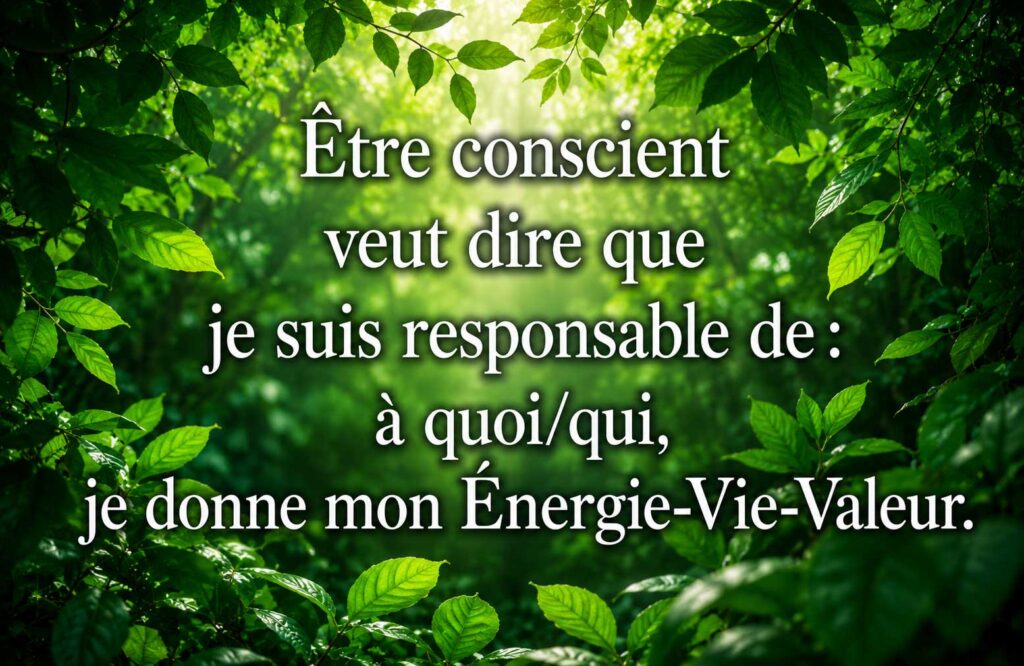 La prise de conscience